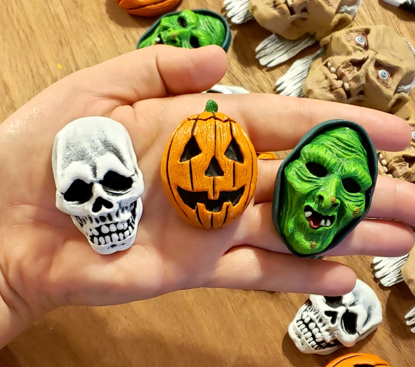Masked Trick or Treater Magnet Set