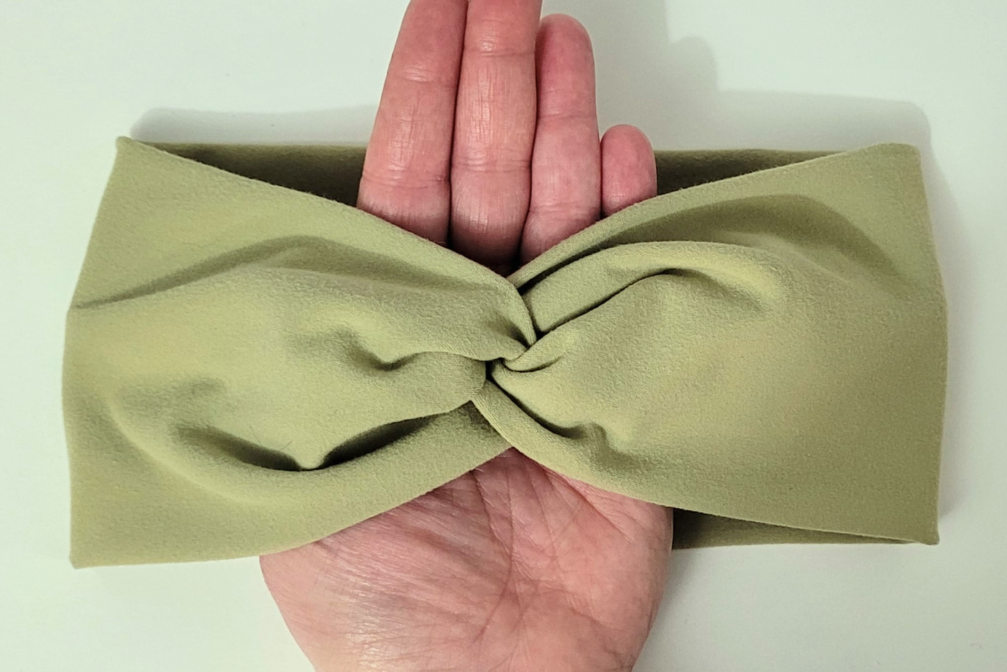 Twisted Knot Dusky Green/Taupe Headband